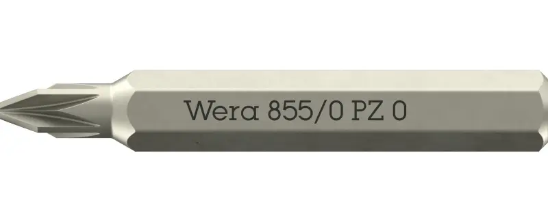 Wera 058140 Šroubovací bit 855/0 Micro PZ 0 na šrouby s křížovou drážkou (W05058140001)
