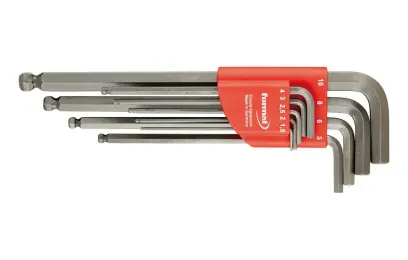 Zástrčné šestihranné klíče (inbus) ocelově šedé 1,5-10x mm FORMAT