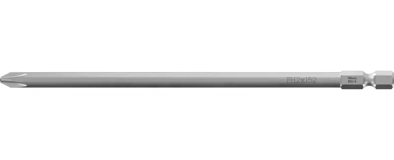 Wera 059786 Bit PH 2 – 851/4 Z. Šroubovací bit 1/4 Hex, 152 mm pro křížové šrouby Phillips (W05059786001)