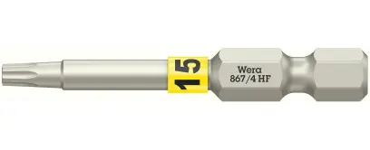 Wera 060507 Šroubovací bit 1/4" TX 15 867/4 Torx® HF s přidržovací funkcí (W05060507001)