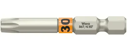 Wera 060510 Šroubovací bit 1/4" TX 30 867/4 Torx® HF s přidržovací funkcí (W05060510001)