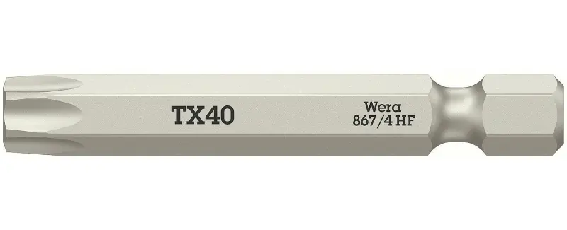 Wera 060511 Šroubovací bit 1/4" TX 40 867/4 Torx® HF s přidržovací funkcí (W05060511001)