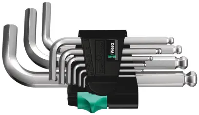 Wera 133163 Sada šestihranných klíčů Wera 950/9 Hex-Plus 3, chromovaná (9 ks) (W05133163001)