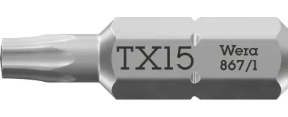 Wera 066486 Šroubovací bit 1/4" TX 15x25 mm typ 867/1 TORX® (W05066486001)