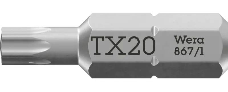 Wera 066487 Šroubovací bit 1/4" TX 20x25 mm typ 867/1 TORX® (W05066487001)