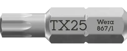 Wera 066488 Šroubovací bit 1/4" TX 25x25 mm typ 867/1 TORX® (W05066488001)