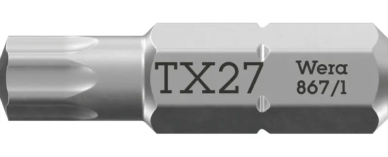 Wera 066489 Šroubovací bit 1/4" TX 27x25 mm typ 867/1 TORX® (W05066489001)