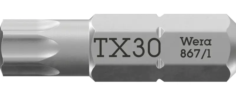 Wera 066490 Šroubovací bit 1/4" TX 30x25 mm typ 867/1 TORX® (W05066490001)