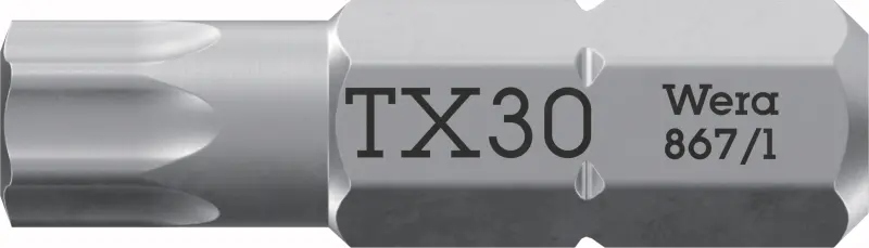 Wera 066490 Šroubovací bit 1/4" TX 30 x 25 mm typ 867/1 TORX® (W05066490001)