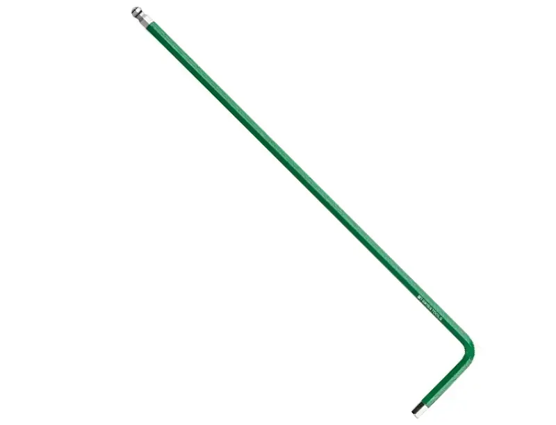 Zástrčný klíč Rainbow inbus 2 mm PB Swiss Tools 212.L 2 GR kulová hlava, dlouhý, DIN 911L, zelená
