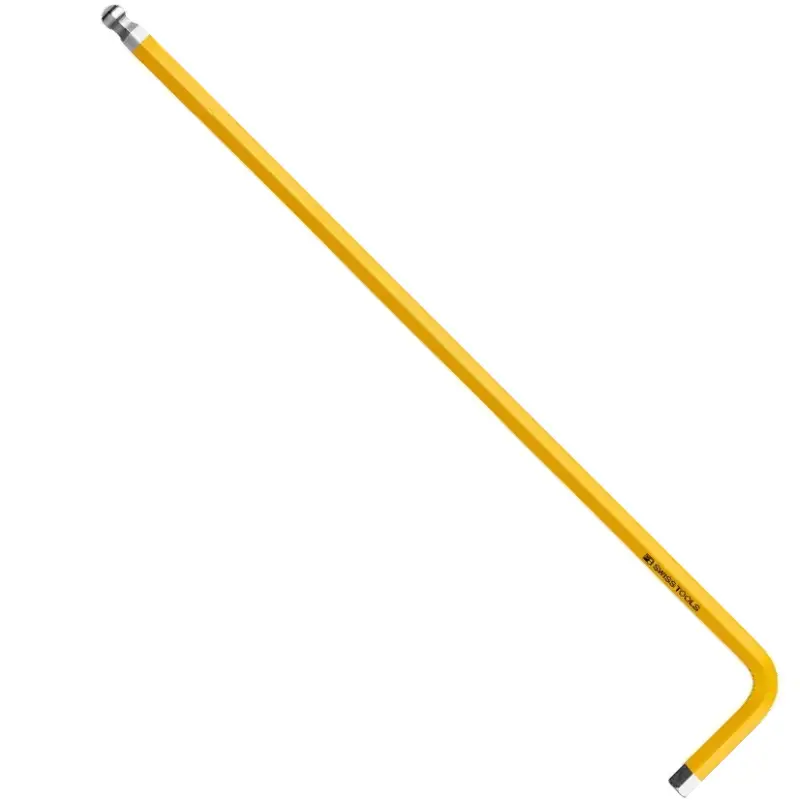 Zástrčný klíč Rainbow inbus 4 mm PB Swiss Tools 212.L 4 YE kulová hlava, dlouhý, DIN 911L, růžová