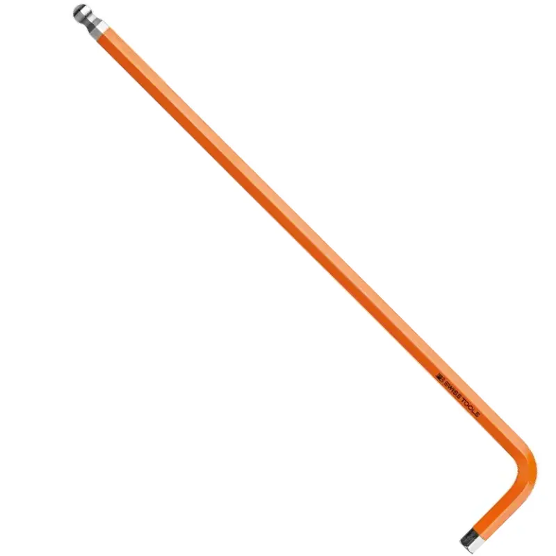 Zástrčný klíč Rainbow inbus 5 mm PB Swiss Tools 212.L 5 OR kulová hlava, dlouhý, DIN 911L, oranžová