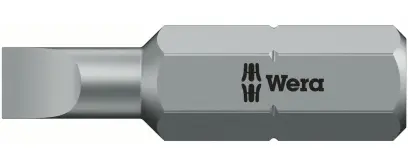 Wera 072050 Šroubovací bit  0,5 x 4,0 – 800/1 Z  (1/4 Hex), 25 mm, pro šrouby s rovnou drážkou (W05072050001)