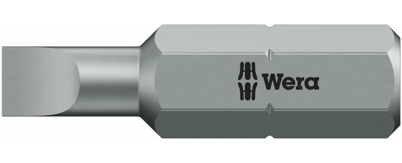 Wera 072050 Šroubovací bit  0,5 x 4,0 – 800/1 Z  (1/4 Hex), 25 mm, pro šrouby s rovnou drážkou (W05072050001)