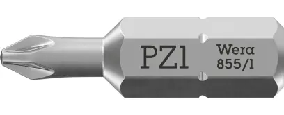 Wera 072080 Šroubovací bit 1/4" Hex PZ 1 x 25 mm, typ 855/1 Z pro křížové šrouby Pozidriv (W05072080001)