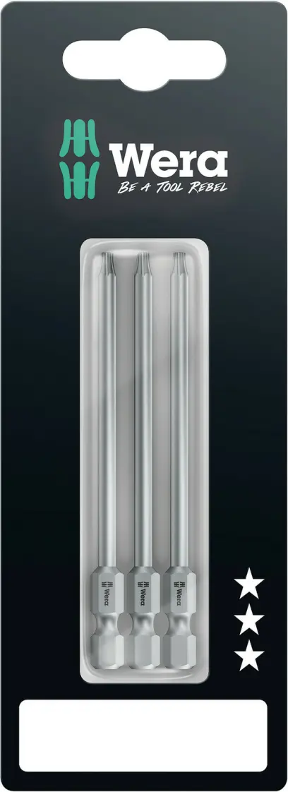 Wera 073470 Šroubovací bity 1/4" Torx TX 10 867/4 Z SB (3 ks) (W05073470001)