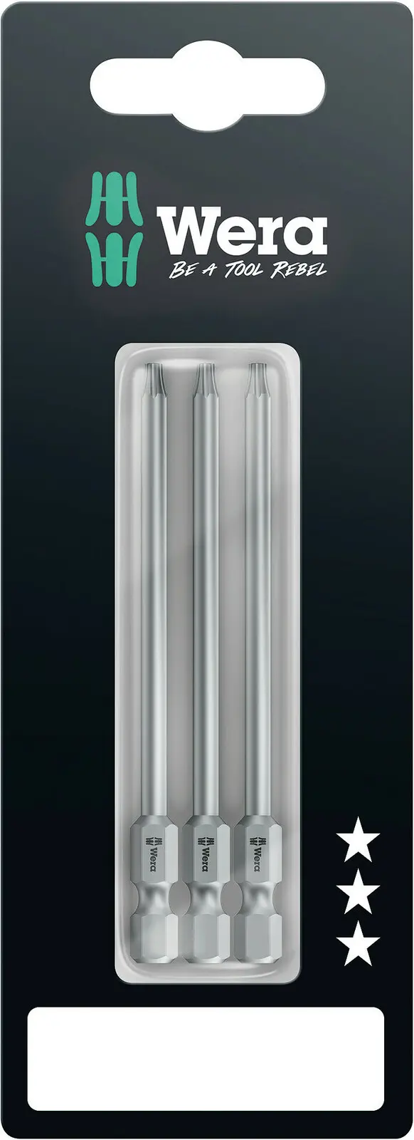 Wera 073470 Šroubovací bity 1/4" Torx TX 10 867/4 Z SB (3 ks) (W05073470001)
