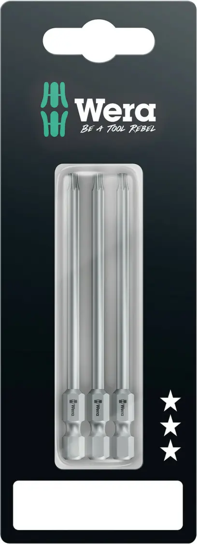 Wera 073471 Šroubovací bity 1/4" Torx TX 15 867/4 Z SB (3 ks) (W05073471001)