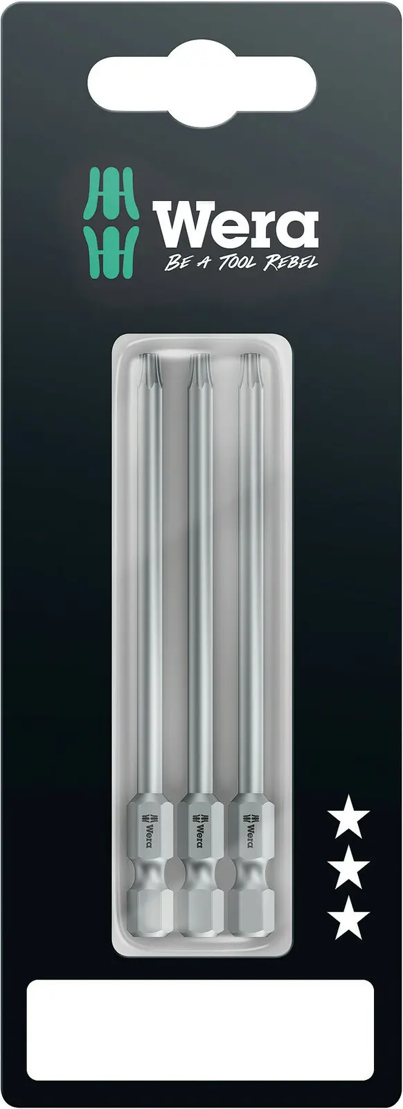 Wera 073471 Šroubovací bity 1/4" Torx TX 15 867/4 Z SB (3 ks) (W05073471001)