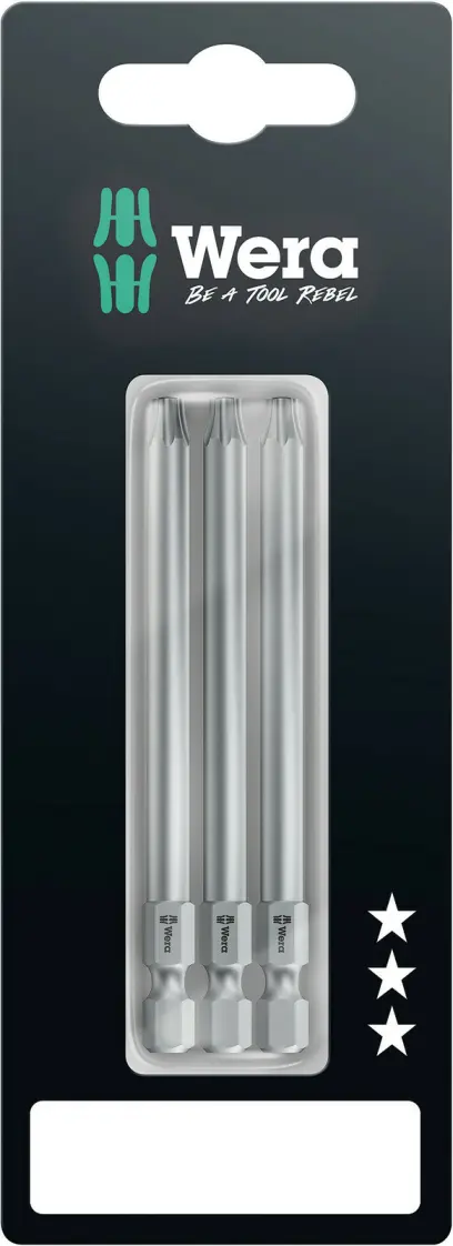 Wera 073473 Šroubovací bity 1/4" Torx TX 25 867/4 Z SB (3 ks) (W05073473001)