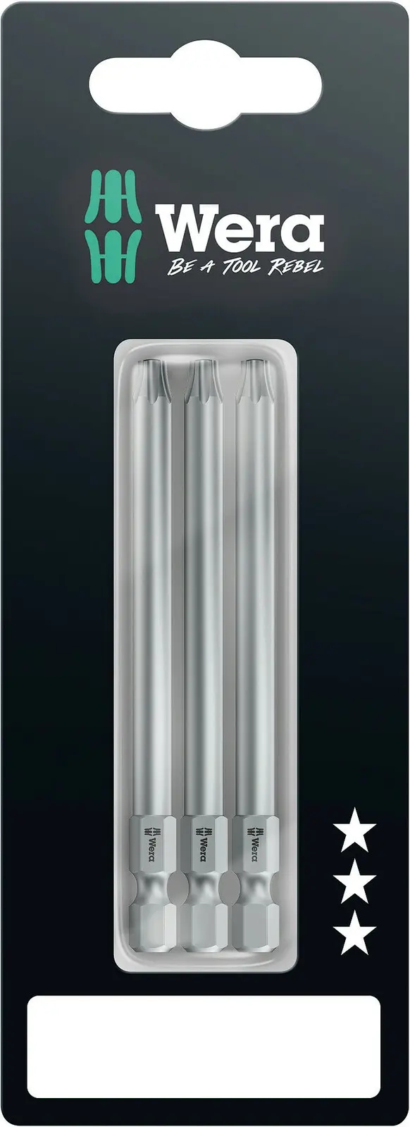 Wera 073473 Šroubovací bity 1/4" Torx TX 25 867/4 Z SB (3 ks) (W05073473001)