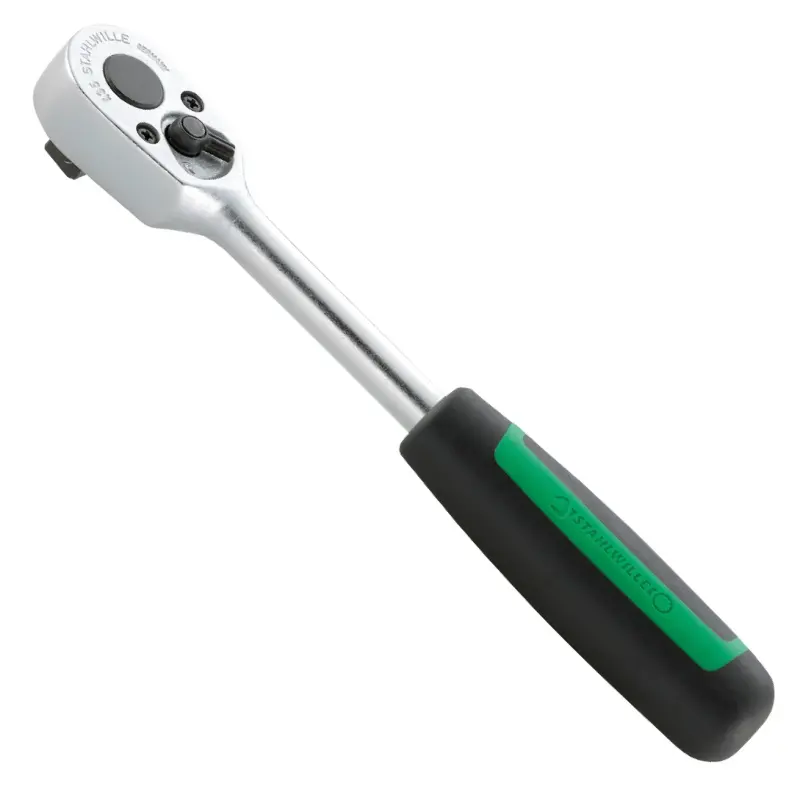 Přepínací ráčna 3/8" x 193 mm, s jemným ozubením, Stahlwille 12111010 (EDE601H0010)