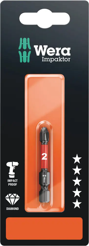 Bit Phillips-Recess, Impaktor, Balení Sb1 x PH 2x5 (W05073956001)