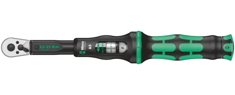 Wera 075604 Momentový klíč Wera Click-Torque A 5 s přepínací ráčnou 1/4" (2,5 ÷ 25 Nm) (W05075604001)