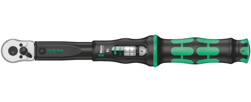 Wera 075610 Momentový klíč Wera Click-Torque B 1 s přepínací ráčnou 3/8" (10 - 50 Nm) (W05075610001)