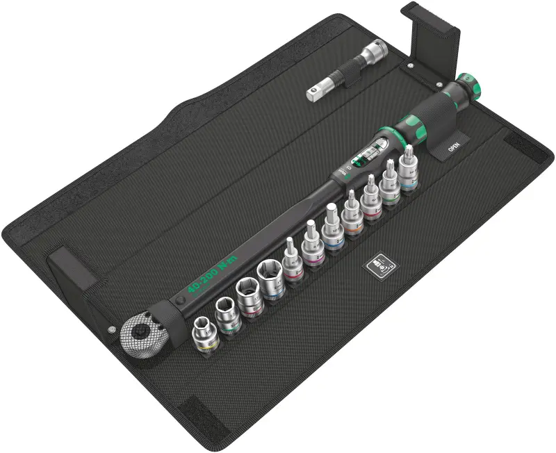 Wera 075680 Nastavitelný momentový klíč Click-Torque 40 ÷ 200 Nm s přepínací ráčnou 1/2" Click-Torque C 3 Set 1 (Sada 13 dílů) (W05075680001)