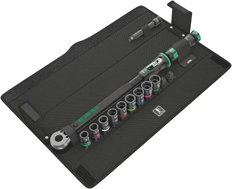 Wera 075681 Momentový klíč Click-Torque C 3 Set 2 s přepínací ráčnou 1/2" (40 ÷ 200 Nm) Sada pro zašroubování do betonu (W05075681001)