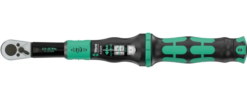 Wera 075691 Momentový klíč Wera Click-Torque Lock A 6 s přepínací ráčnou 1/4" (2,5 ÷ 25 Nm) (W05075691001)