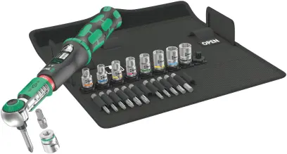 Wera 075832 Momentový klíč HEX 1/4" Safe-Torque A 2 Set 1 (2 ÷ 12 Nm) [Sada 23 dílů] (W05075832001)
