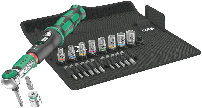 Wera 075832 Momentový klíč HEX 1/4" Safe-Torque A 2 Set 1 (2 ÷ 12 Nm) [Sada 23 dílů] (W05075832001)