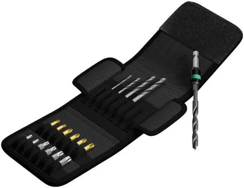 Wera 104653 Bity s vrtáky do dřeva a šroubovací bity 849/855/867/18 (Sada 18 dílů) (W05104653001)