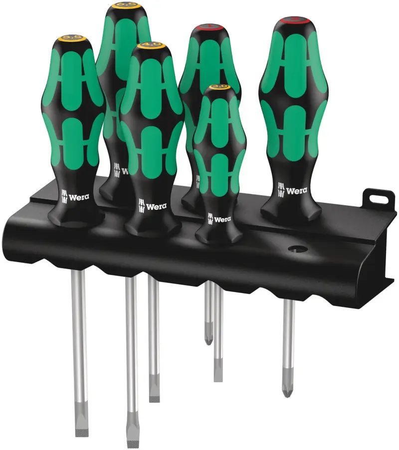 Wera 105650 Sada plochých/křížových PH šroubováků Kraftform Plus 334/6, Lasertip (W05105650001)