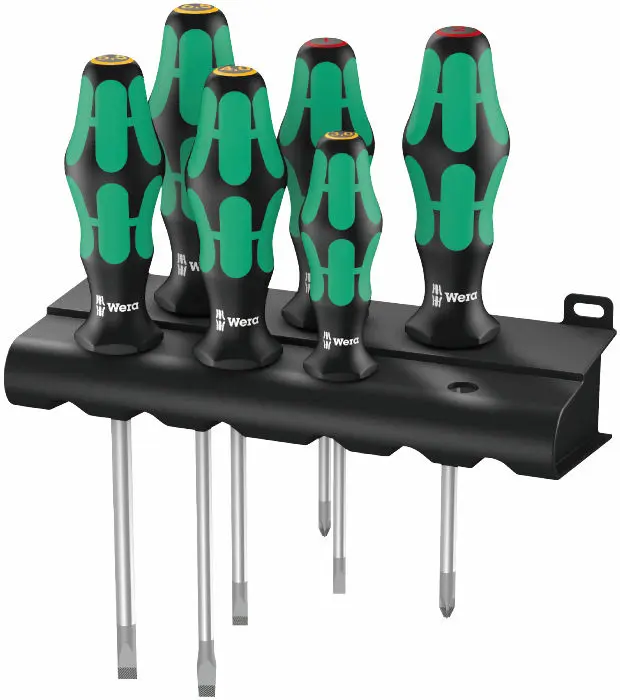 Wera 105650 Šroubováky Kraftform Plus Lasertip 334/6 (Sada 6 ks a stojánek) (W05105650001)