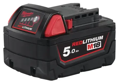 Akumulátor Milwaukee M18 B5 (18 V / 5,0 Ah), REDLITHIUM, 4932430483