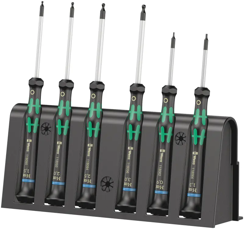 Wera 118156 Sada šroubováků Kraftform Micro 2052/6 pro elektroniku (W05118156001)