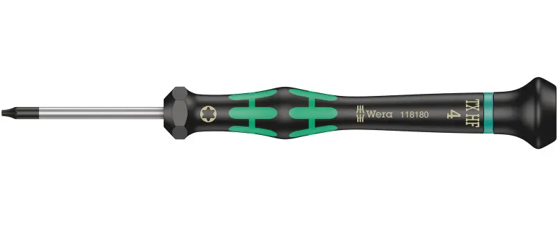 Wera 118180 Šroubovák TORX TX 4 HFx40 mm k použití v elektronice Kraftform Micro typ 2067, s přidržovací funkcí (W05118180001)