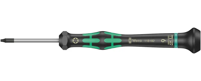 Wera 118182 Šroubovák TORX TX 6 HFx40 mm k použití v elektronice Kraftform Micro typ 2067, s přidržovací funkcí (W05118182001)