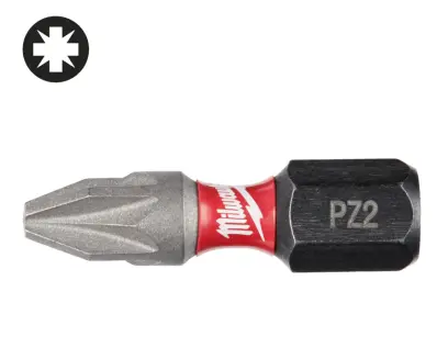 Šroubovací bit Milwaukee Shockwave PZ 2 x 25 mm (1/4 Hex) (MI4932430863)