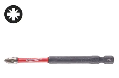 Šroubovací bit 1/4 Milwaukee Shockwave Pozidriv PZ 2 x 90 mm - 1 ks (MI4932430867)