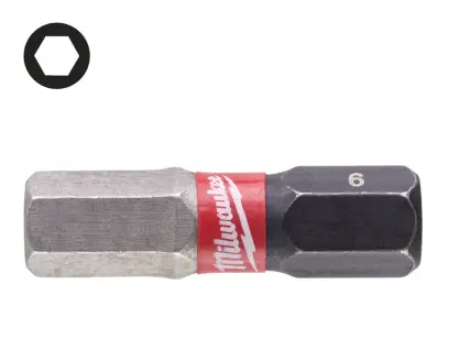143307-sroubovaci-bit-1-4-milwaukee-shockwave-sestihran-6-x-25-mm-2-ks-mi4932430897