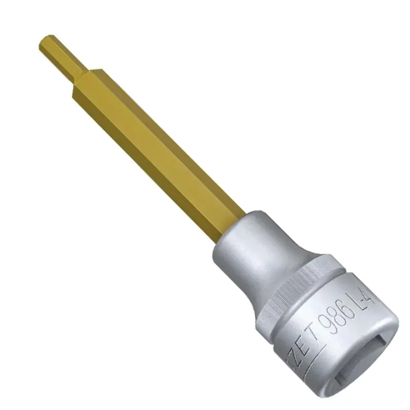 Zástrčná bitová hlavice 1/2" 6hran 4 x 100 mm Hazet 986L-4