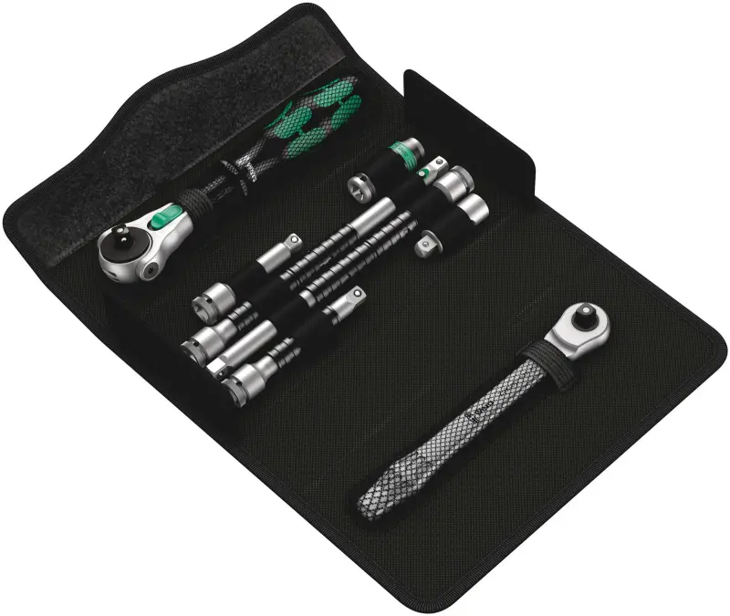 Wera 135949 Sada ráčen Zyklop MS1 Metal/Speed a prodloužení Zyklop 1/4" (8 ks) (W05135949001)