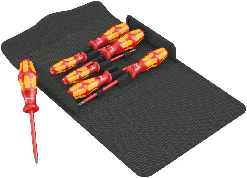 Wera 136019 Elektrikářské šroubováky Kraftform Plus VDE - řada 100 typ 100 i/7 Set 1 (Sada 7 dílů) (W05136019001)