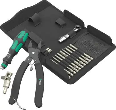 Wera 136042 Nářadí pro cyklodílnu včetně nýtovače řetězu 9532 (Sada 20 dílů) (W05136042001)