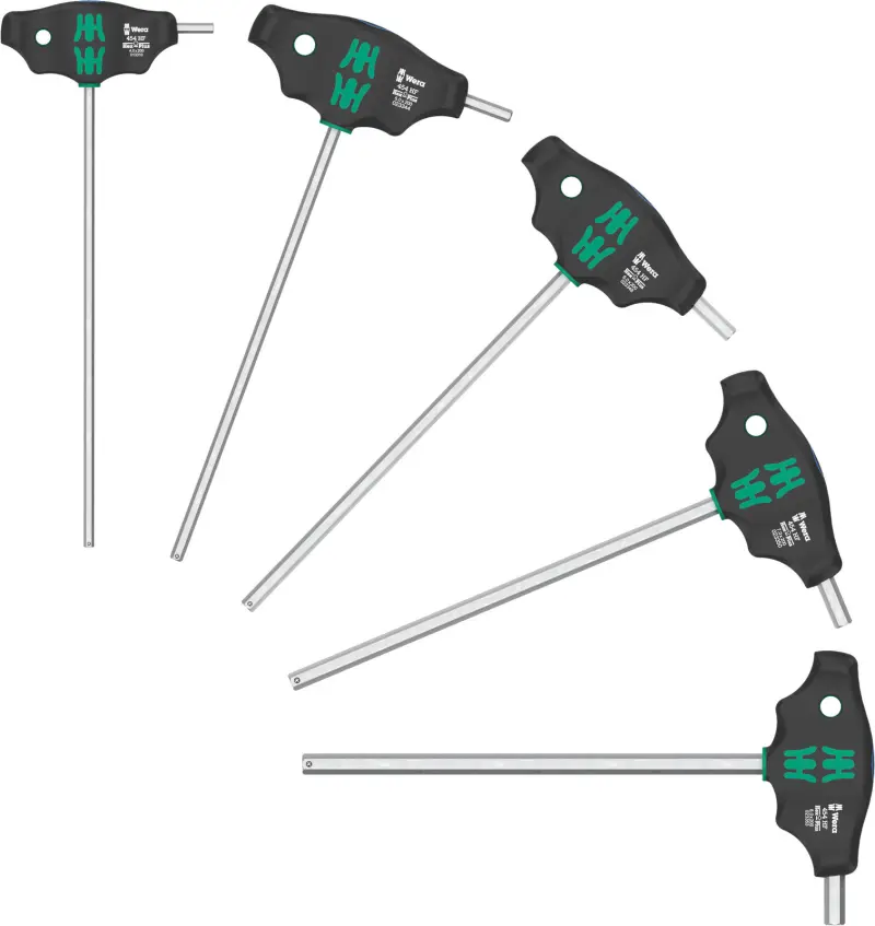 Wera 136070 Šroubováky Hex-Plus s příčnou rukojetí 454/5 HF SHK Set 1 (Sada 5 dílů) (W05136070001)