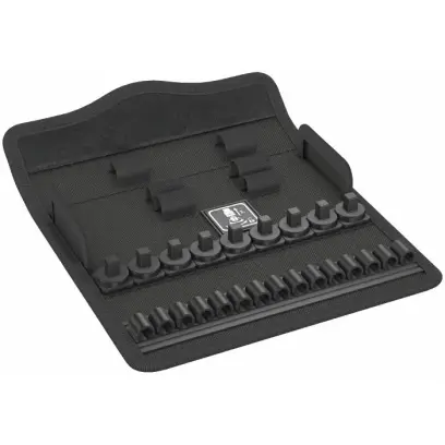 Wera 136542 Textilní pouzdro Zyklop Metal Push 1/4", typ 9496, prázdné, 180 x 70 x 25 mm (W05136542001)